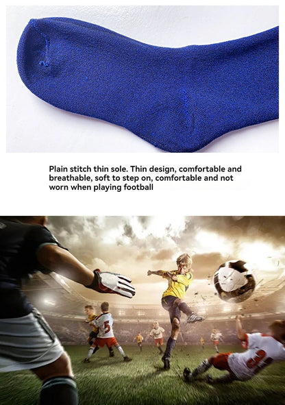 Loogdeel Kids Youth Adult Soccer Socks Stripe Knee High Softball Baseball Sports Socks Breathable Football Socks for Men Women