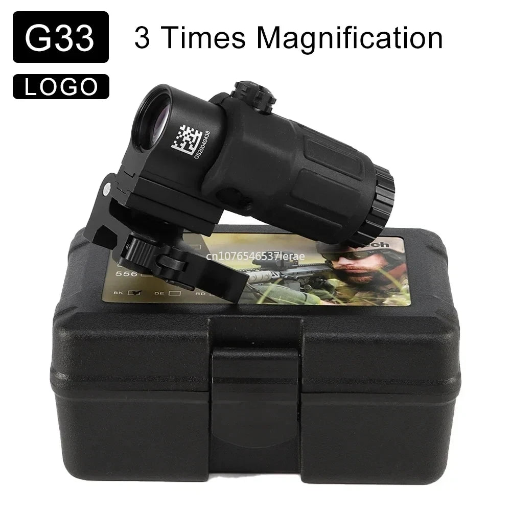 Hot Sale 558 Holographic Collimator Red Dot Sight G43/G33 3X G45 5X Magnifier Airsoft Hunting Gear W/20mm Rail Mounts & QD Lever