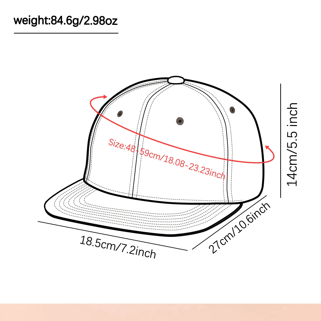 1PC unisex adjustable Snapback baseball cap, flat-brim and color-blocked hip-hop cap, suitable for both men and women