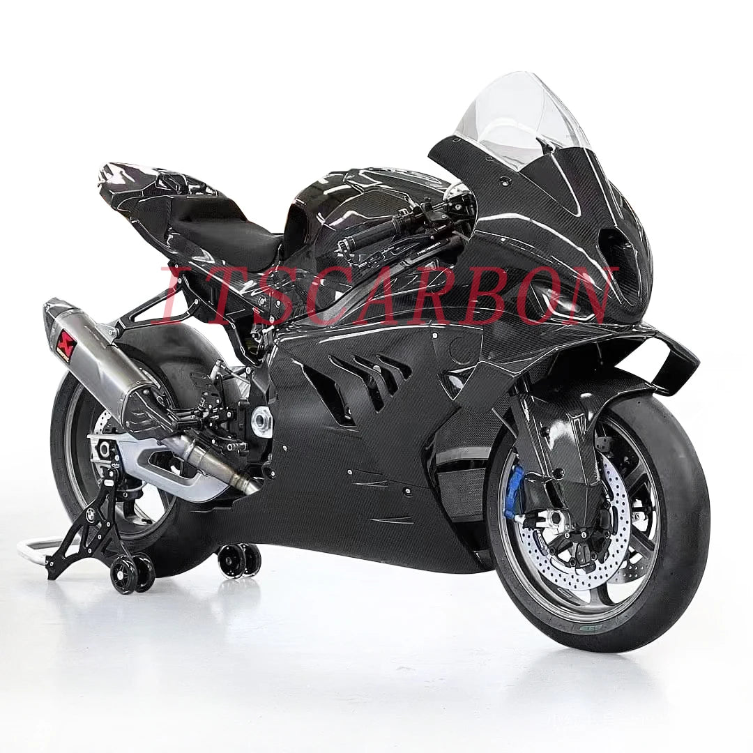 100% Pure Dry Carbon Fiber Race Shell Parts Fender Winglets Cover Fairing Kits For BMW S1000RR M1000RR 2024 2023 2022