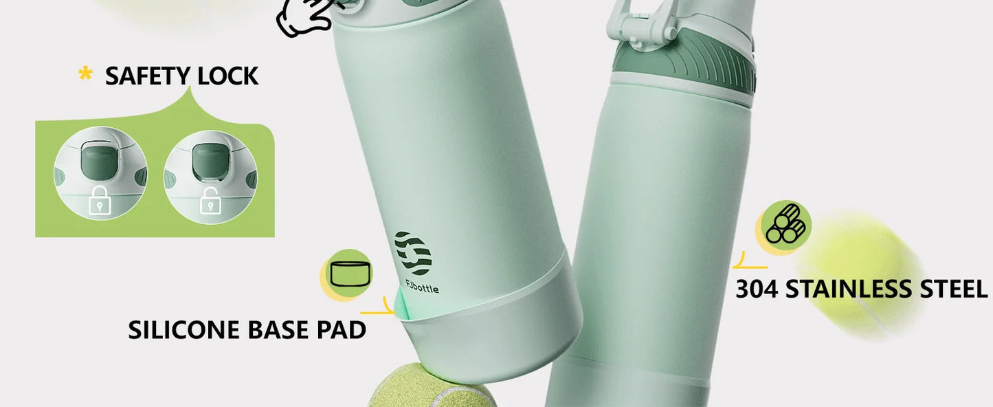 Fjbottle Magnetic Thermal Water bottle Leakproof Portable Thermo bottle For Sports Travel Camping 600ml/1000ml