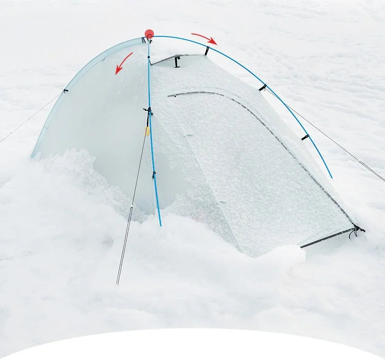 ASTA GEAR Qiusuo 2P Ultralight Tent Outdoor Camping Self-standing Tent 10D Nylon Waterproof Windproof Hiking Mountaineering