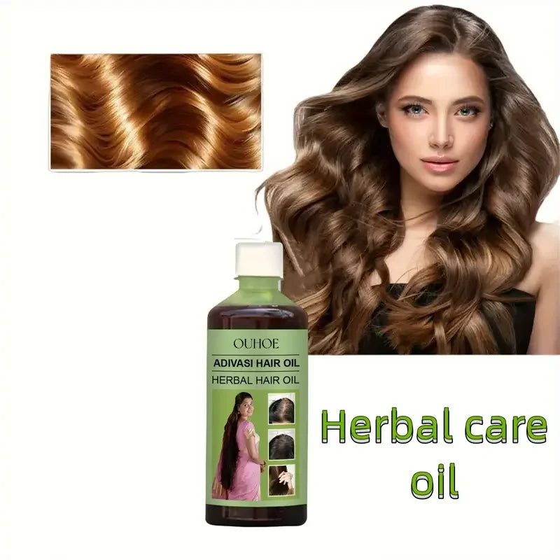 1/2pcs 100ml Hair Growth Oil India Adivasi Herbal Hair Care Rosemary Repair Damaged Hydrate Moisturize Scalp Reduce Dandruff