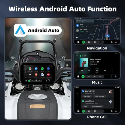 5 inch Wireless CarPlay Moto Android Auto Digital Motorcycle Dashboard GPS Motorcycle Navigation Two Theme Display Screen