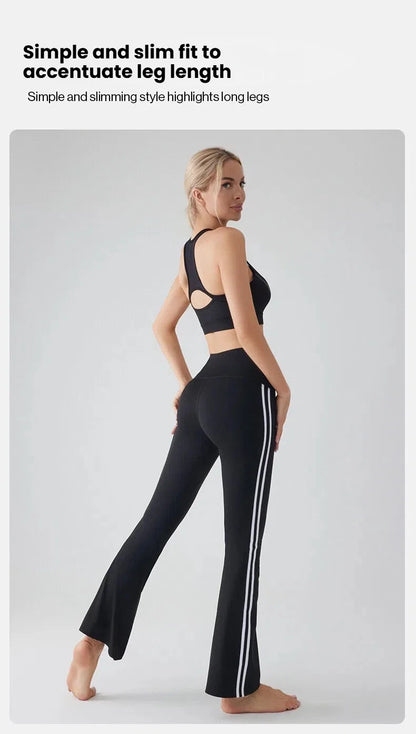 Flares Yoga Pants for Women High Waist Bootcut Workout Leggings Tummy Control Fitness Gym Leggings
