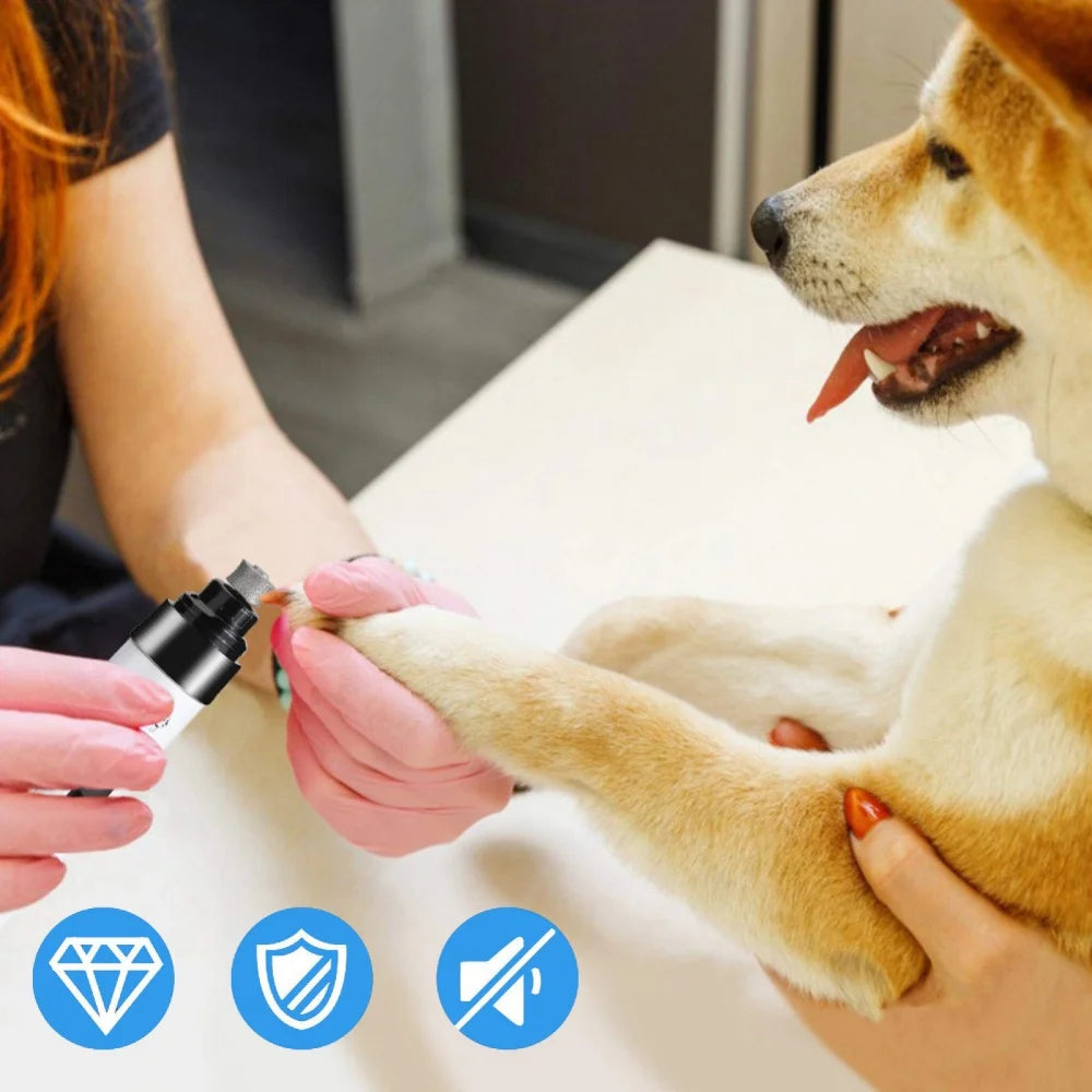 Rechargeable Dog Nail Grinders USB Charging Pet Nail Clippers Electric Dog Cat Paws Nail Grinder Grooming Trimmer Tools