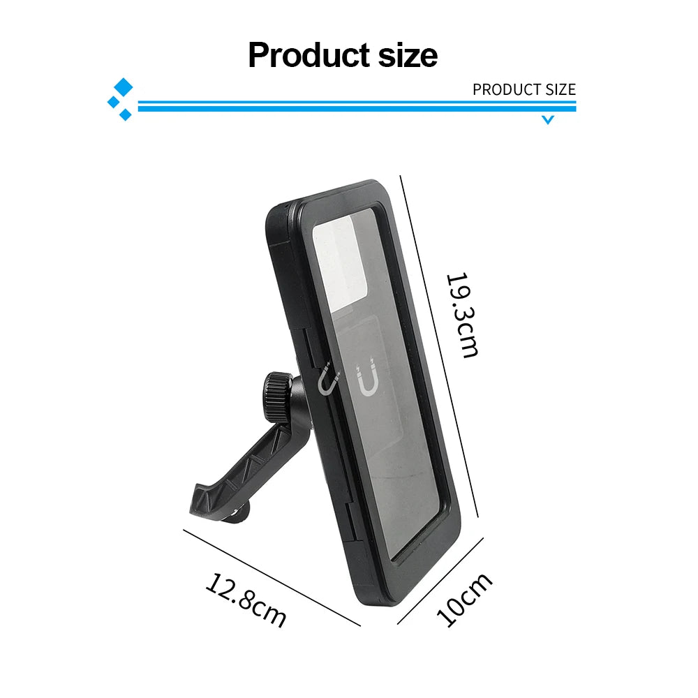 Motorcycle Bike Mobile Phone Holder Support Bicycle GPS Swivel Adjustable Touch Screen Rearview Mirror Cellphone Holder