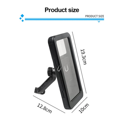 Motorcycle Bike Mobile Phone Holder Support Bicycle GPS Swivel Adjustable Touch Screen Rearview Mirror Cellphone Holder