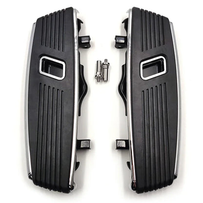 Motorcycle Hana Cut Front Footrests Footboard For Harley Davidson 2012-2016 FLD，1986-2023 FL，1986-later Touring，08-later Trik