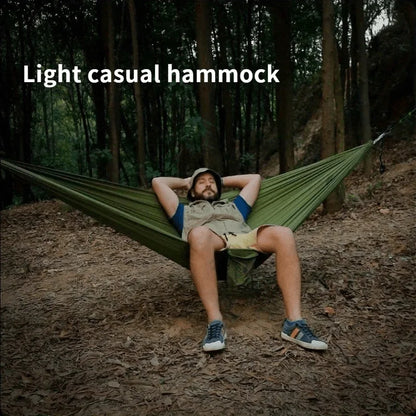Camping Hammock Portable Lightweight Hammock with Storage Bag & Ropes for Backpacking Hiking Travel Outdoor Camping Gear