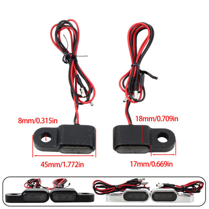 Motorcycle Signal Light LED Turn Signal Lamp Mini LED Indicator Light 8mm 12V For Harley Cafe Racer Honda Yamaha Kawasaki