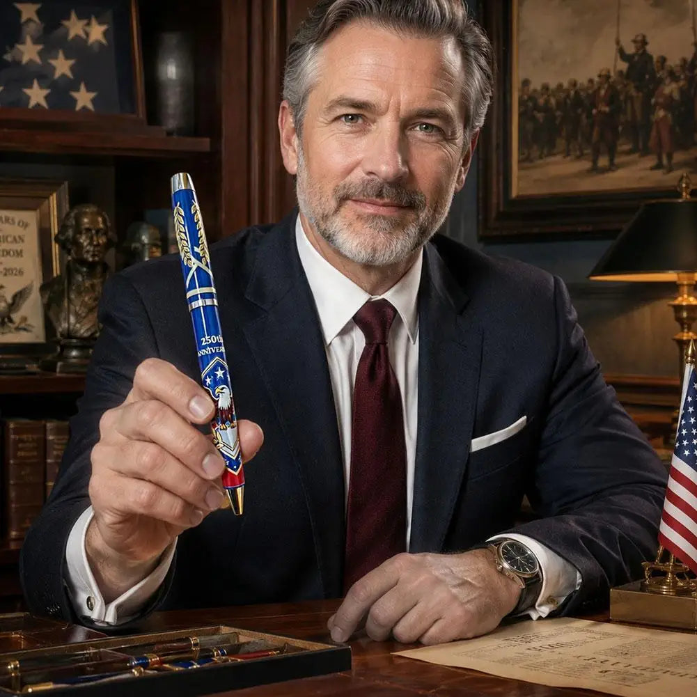 Ballpoint Pen 250 Anniversary Commemorative Gel Pens 1776 2026 Patriotic Eagle Luxury Metal Writing Gift Office Stationery