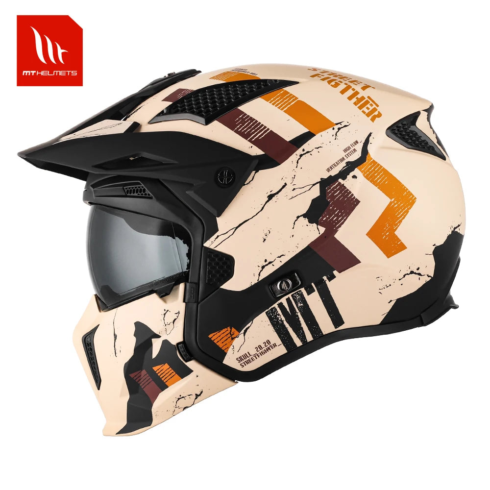 Modular Helmet for Motorcycle Matt / Gloss Mt Original Motocross Helmets Streetfighter Sv Half Open Face Maxvision Tech M-3Xl