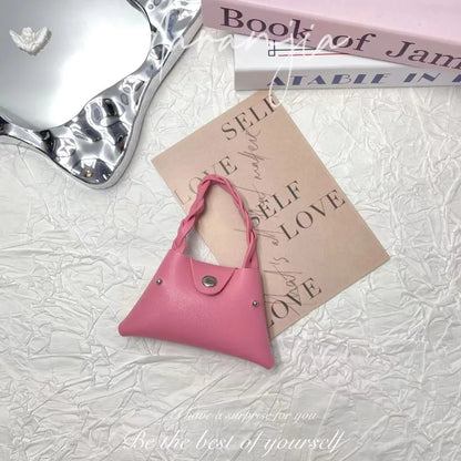 Mini Bag Pendant Small Keychain Case Bag Hanging Accessory Cute Earphone Storage Bag Pendant Keychain Bag Pendant Decoration