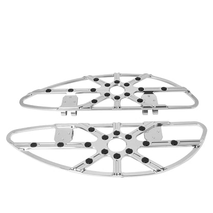 Motorcycle Driver Floorboard Male Mount Rear/ Front Foot Rest Pegs Pedal Black/Chrome For Harley Softail Touring Dyna Road Glide