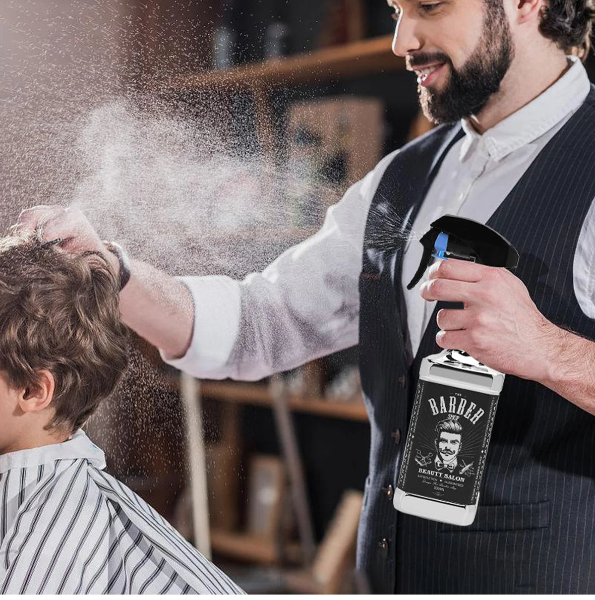 Professional Salon Barber Spray Bottle Refillable Fine Mist Empty Watering Can Water Sprayer Barbershop AccessoriesHair Tools