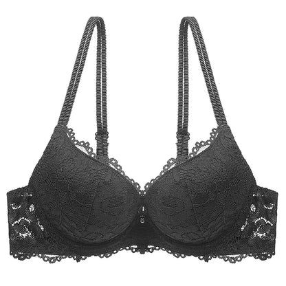 Women Sexy Lace Bra Padded Push Up Lingerie Intimates Elegant Ladies Underwear Casual Daily Female Bra