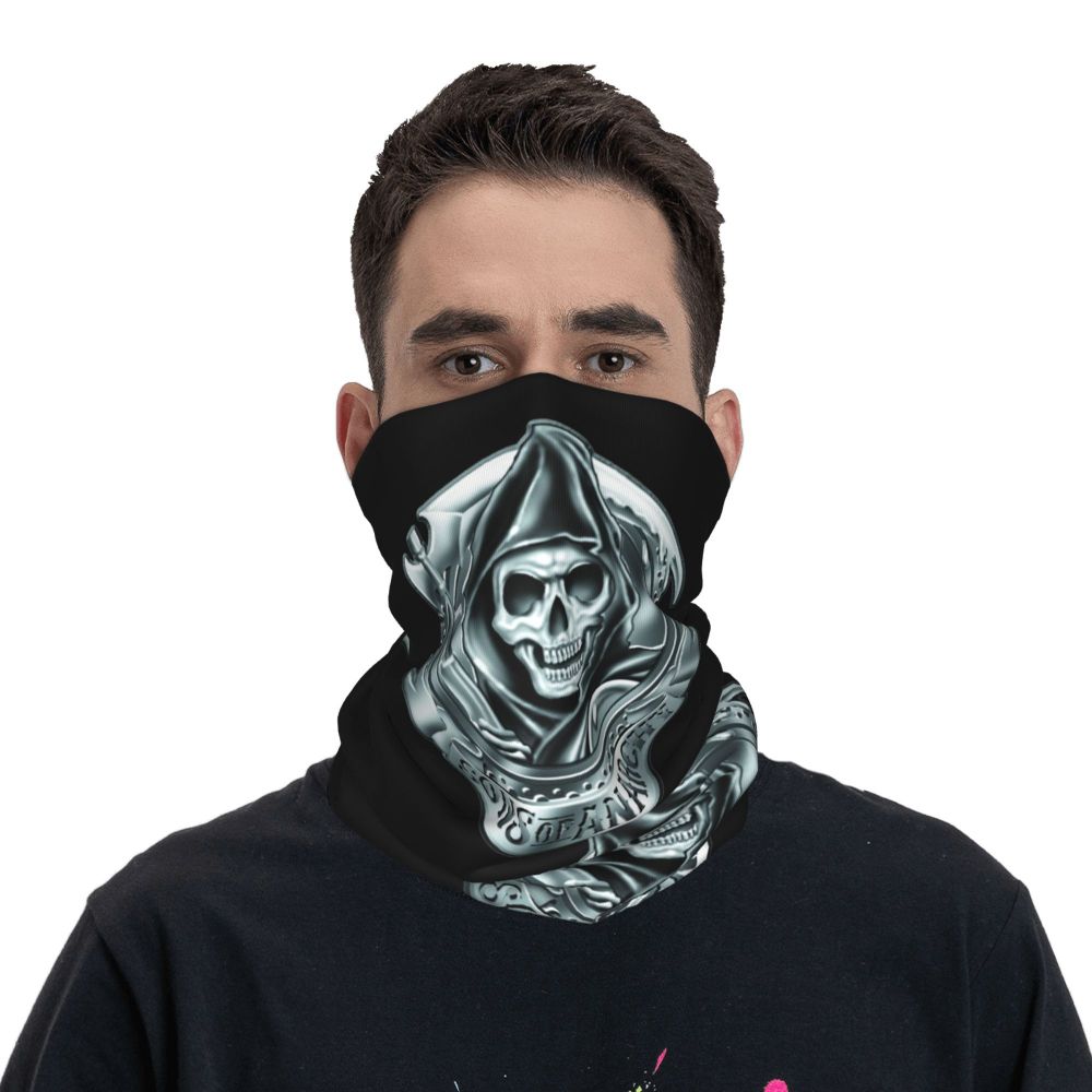 Custom 1 Percenter Essential Sons Bandana Neck Gaiter for Ski Camping Men Women Wrap Scarf TV Show Anarchy Headband Warmer