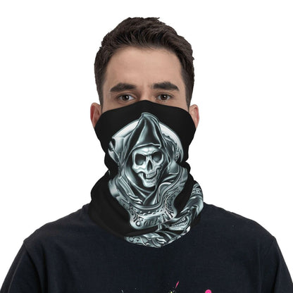 Custom 1 Percenter Essential Sons Bandana Neck Gaiter for Ski Camping Men Women Wrap Scarf TV Show Anarchy Headband Warmer