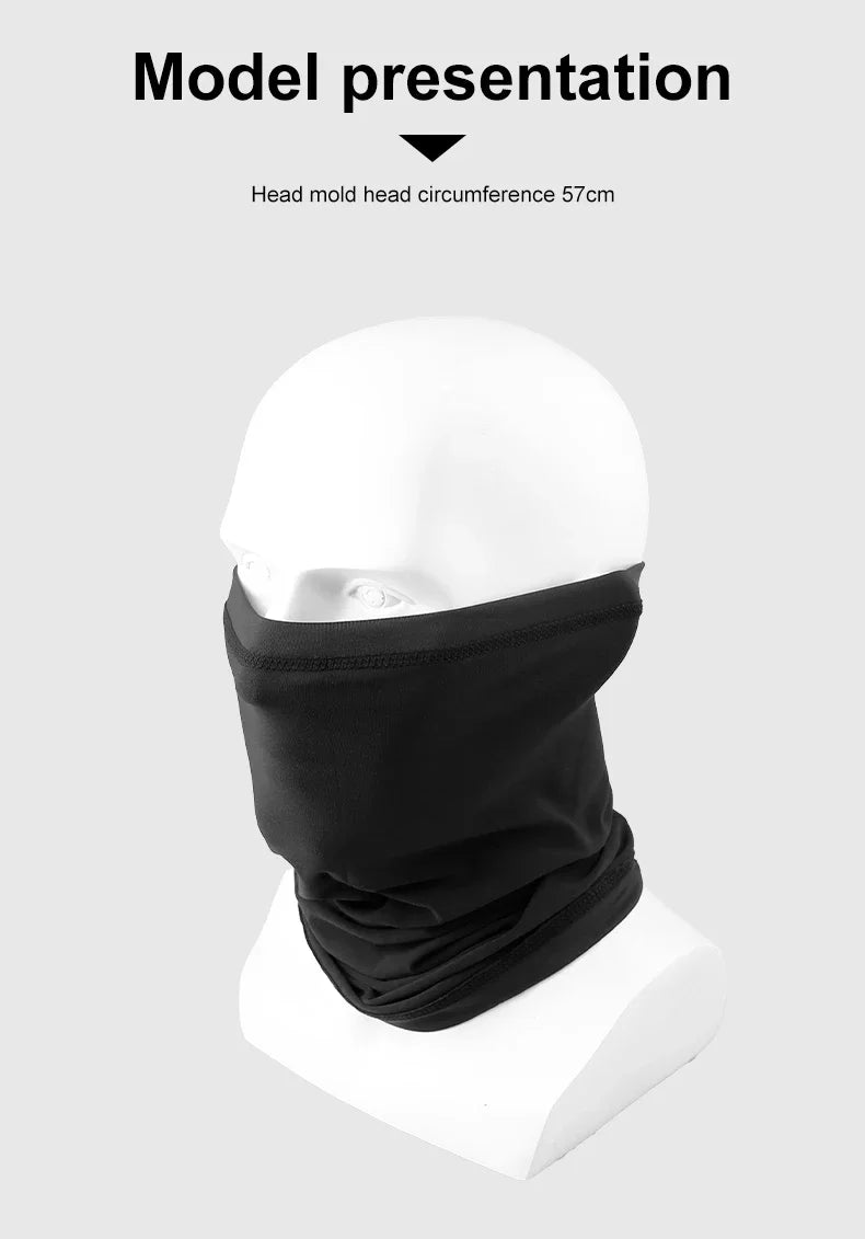 Cycling Face Mask Absorb Sweat Breathable Fishing Training Sport UV Face Scarf Neck Gaiter Summer Face Bandana Safety protection