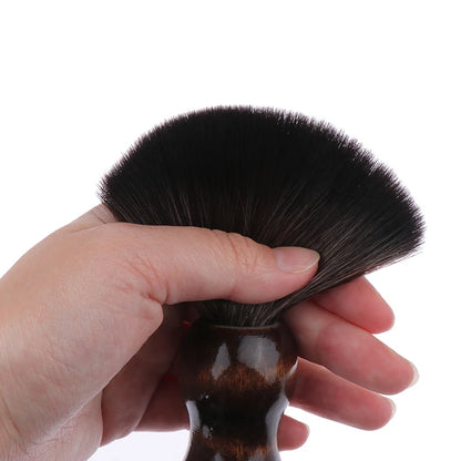 Soft Nylon Shaving Brush Portable Soft Brush Sweeping Salon Cleansing Foam Brush Wooden Handle Beard Brush
