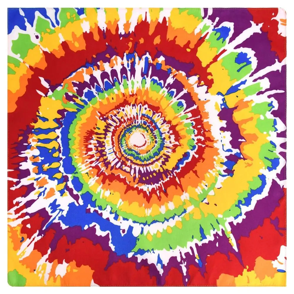 Trendy Pride Festival Pocket Square Scarf Rainbow Colorful Headband Bandana Gay Parade
