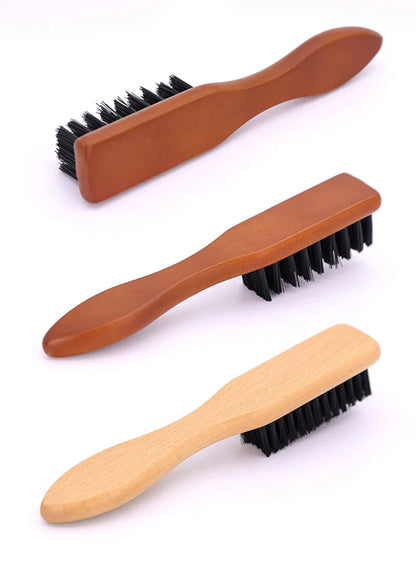 Barber Wood Handle Hairdressing Soft Hair Cleaning Brush Retro Neck Duster Broken Remove Comb Hair Styling Salon Tools Wholesale