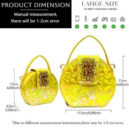 Venus Chan 2025 Elegant Peep-Toe Heels for Women - Perfect Italian Party Shoes & Bag Set with Sparkling Diamond Accents
