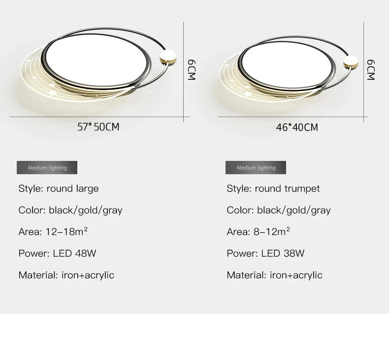 Modern Simple LED Ceiling Lamp Home Decor Bedroom Study Fixture Creative Dining Living Room Lights Children's Room Chandelier