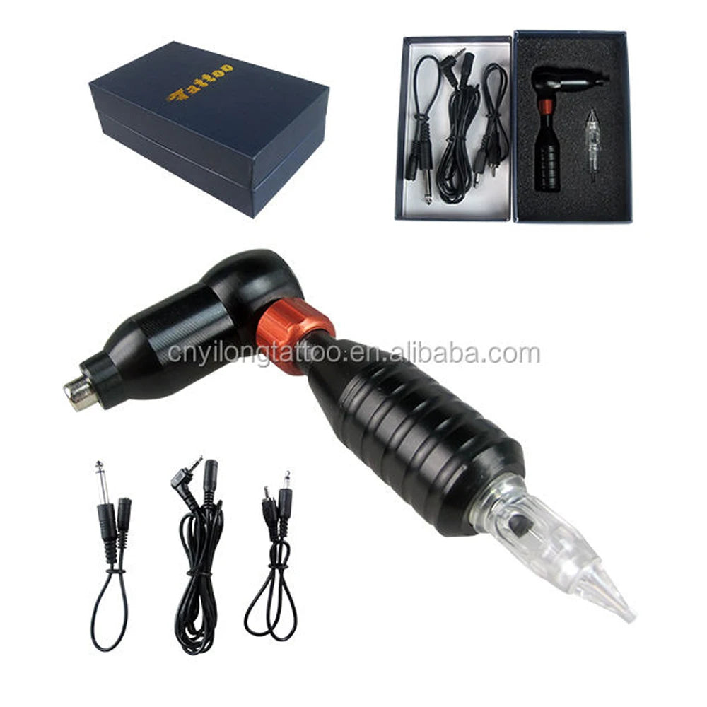 YILONG Professional L-shaped Tattoo Gun Adjustable Rotary Pen Motor Hybrid Tattoo Machine With RCA Tattoo Tools