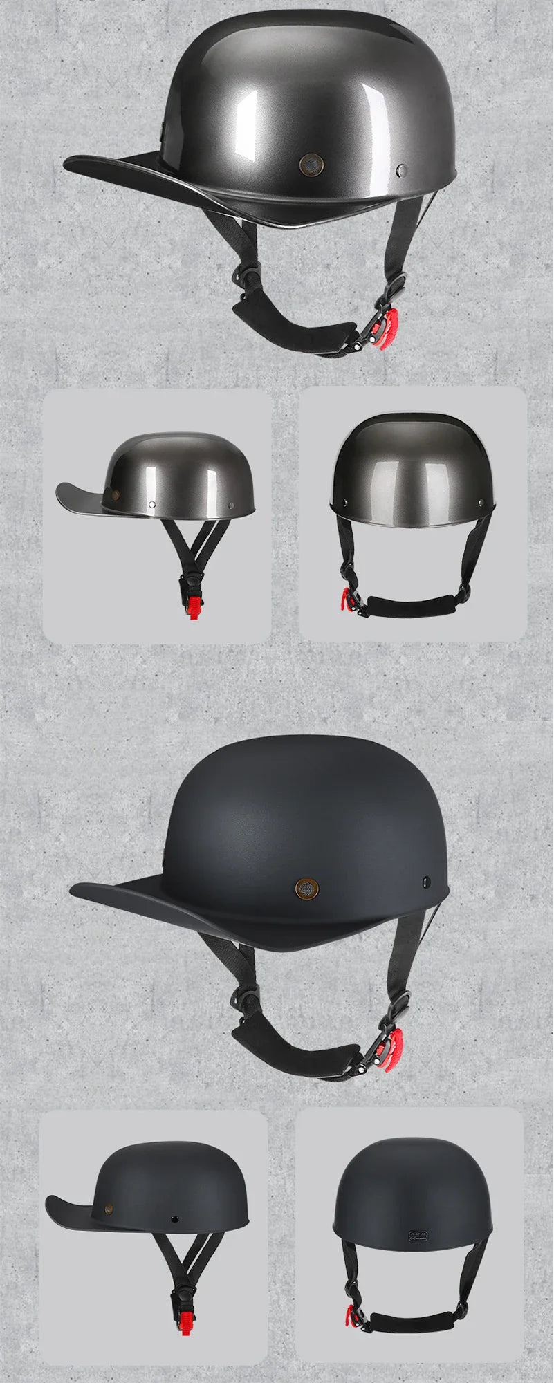 2023 Motorcycle Venom Helmet Retro Baseball Cap Motorcycle Baseball Cap Accessories Vitange Duck Helmet Dot Casco Moto Motorbike