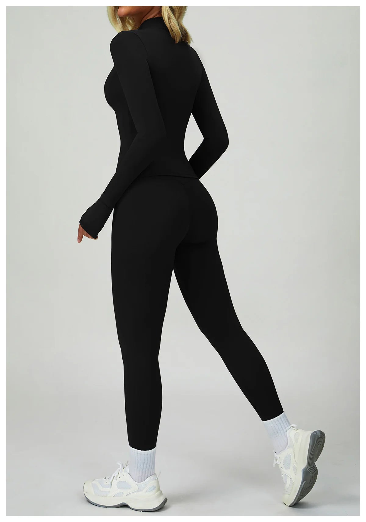 3PCS Yoga Sets Workout Set Women 2 Pieces Gym Suits High Waist Leggings Sport Bra Outfits Long Sleeve Fitness Running Sportswear
