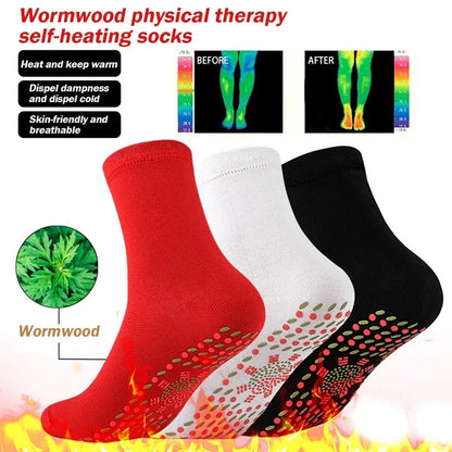 1/5pairs Tourmaline Heating Socks Winter Warm Thermal Health Care Socks Slimming Health Short Sock Magnetic Therapy Sock