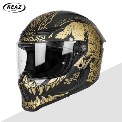 Motorcycle Helmet All-Season Universal Retro Men's Bike Racing Street Bike Riding Running Motorcycle Riding Safety Helmets