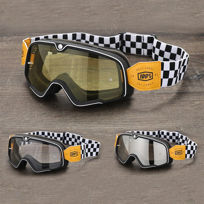 NEWEST Motorcycle Retro Goggles Skiing Glasses Outdoors Motocross Sunglasses Helmet Riding Racing Cafe Racing Mountain Bike ATV