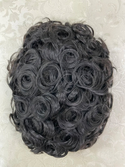 Dreadlocks Man Hair Prosthesis Mono NPU Men Toupee Human Hair Wigs Indian Human Hair System Unit Natural Color 7inche Dreadlocks