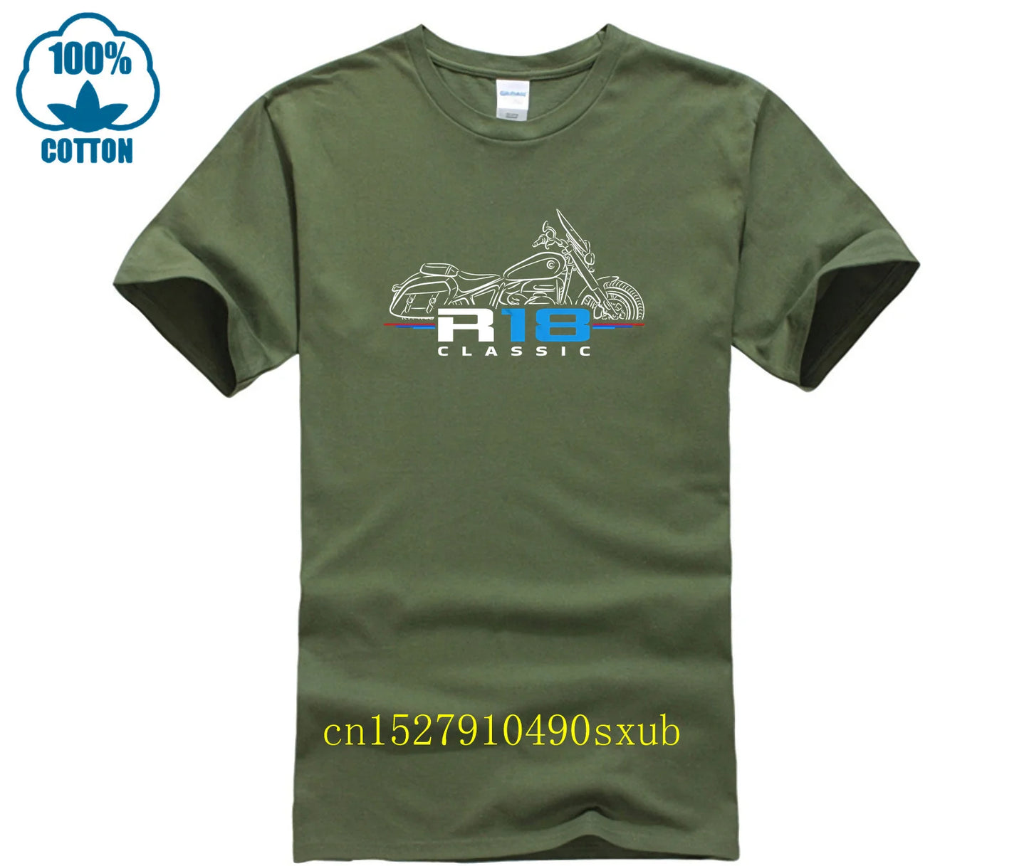 Men T Shirt Casual R18 Classic Motorcycle T-shirt Graphic Summer Short Sleeves 100% Cotton S-4xl Cool Tee