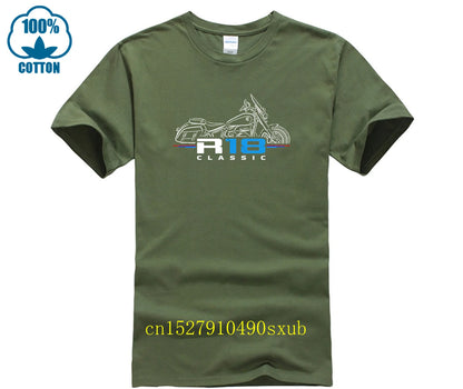 Men T Shirt Casual R18 Classic Motorcycle T-shirt Graphic Summer Short Sleeves 100% Cotton S-4xl Cool Tee