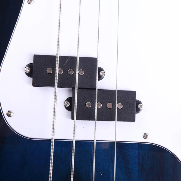 Electric Bass Guitar 4 Strings 20 Frets Electric Bass Set Electric Bass with Belt Cable and Wrench Tool