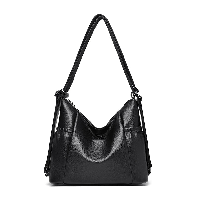 High Quality Soft Pu Leather Shoulder Bags for Women Women Bags Luxury Designer Multifunction Travel BackPack Commuter Handbags