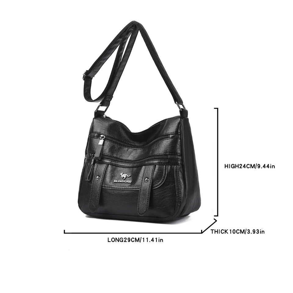 High Quality Pu Leather Messenger Crossbody Bags for Women Luxury Designer Hand Bags Purses Ladies Shoulder Bags Sac A Mian 2025