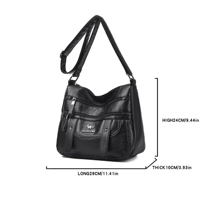 High Quality Pu Leather Messenger Crossbody Bags for Women Luxury Designer Hand Bags Purses Ladies Shoulder Bags Sac A Mian 2025