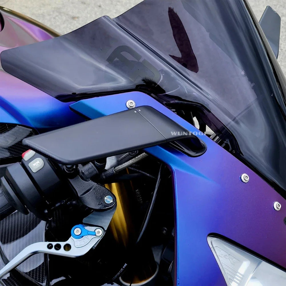 For BMW S1000RR 2009-2018 Motorcycle Accessories Stealth Adjustable Aluminum Rearview Mirror S1000 RR Sports Winglets Mirror Kit