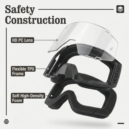 Youth MX Goggles with Tearoffs Windproof Motocross Glasses Men Dual-Cycle Defogging UV400 Protection Dirt Bike Enduro Goggles