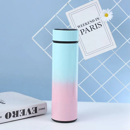 Smart Touch Temperature Display Stainless Steel Vacuum Insulated Tumbler with Gradient Color for Christmas Gift Travel Drinkware