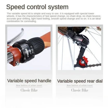 Cycling City 24/26 inch men's and women's bicycles light commuting ladies' student bikes leisure bicycles 2023