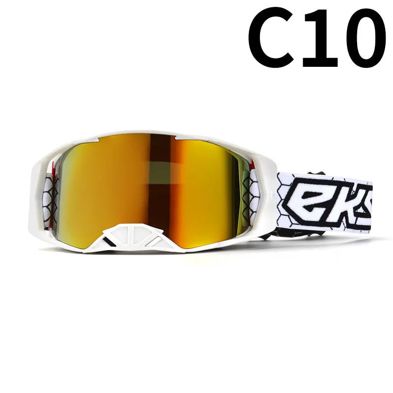 Off-Road Motorcycle Goggles - Windproof, Dustproof Protective Eyewear for Motocross, ATV Riding, Cycling & Outdoor Adventures,