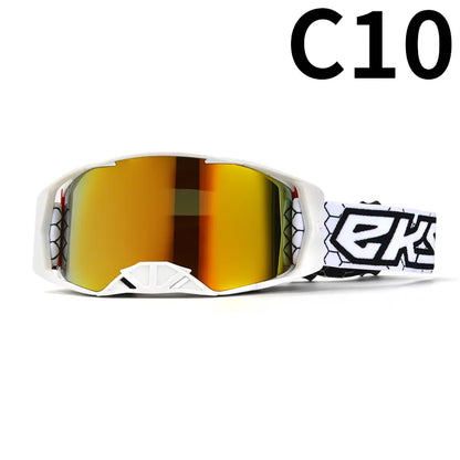Off-Road Motorcycle Goggles - Windproof, Dustproof Protective Eyewear for Motocross, ATV Riding, Cycling & Outdoor Adventures,