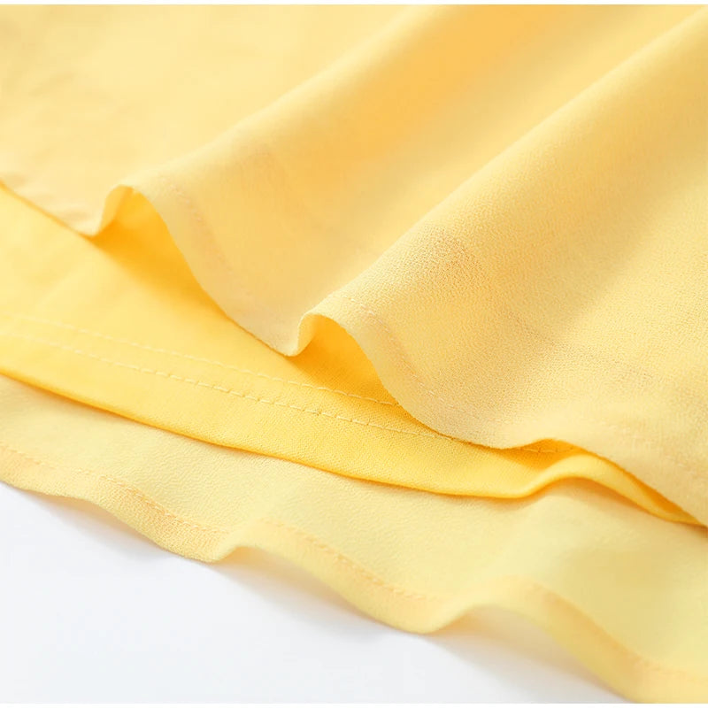 Elegant Yellow Strapless Pleated Dress Women Chic Sleeveless Waist Cinching Split Maxi Gowns 2026 Summer Lady Evening Party Robe