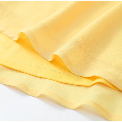 Elegant Yellow Strapless Pleated Dress Women Chic Sleeveless Waist Cinching Split Maxi Gowns 2026 Summer Lady Evening Party Robe